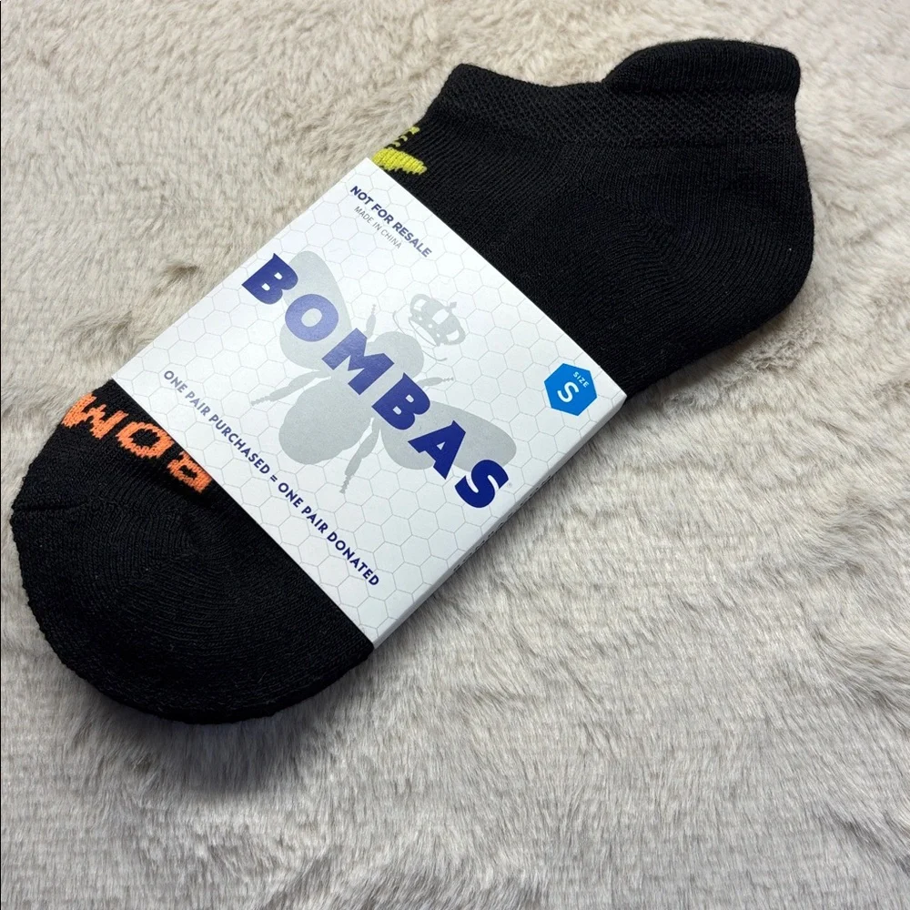 5x BOMBAS Ankle Sock Tech Unisex Small Black Honeycomb Arch Support - Picture 2 of 6
